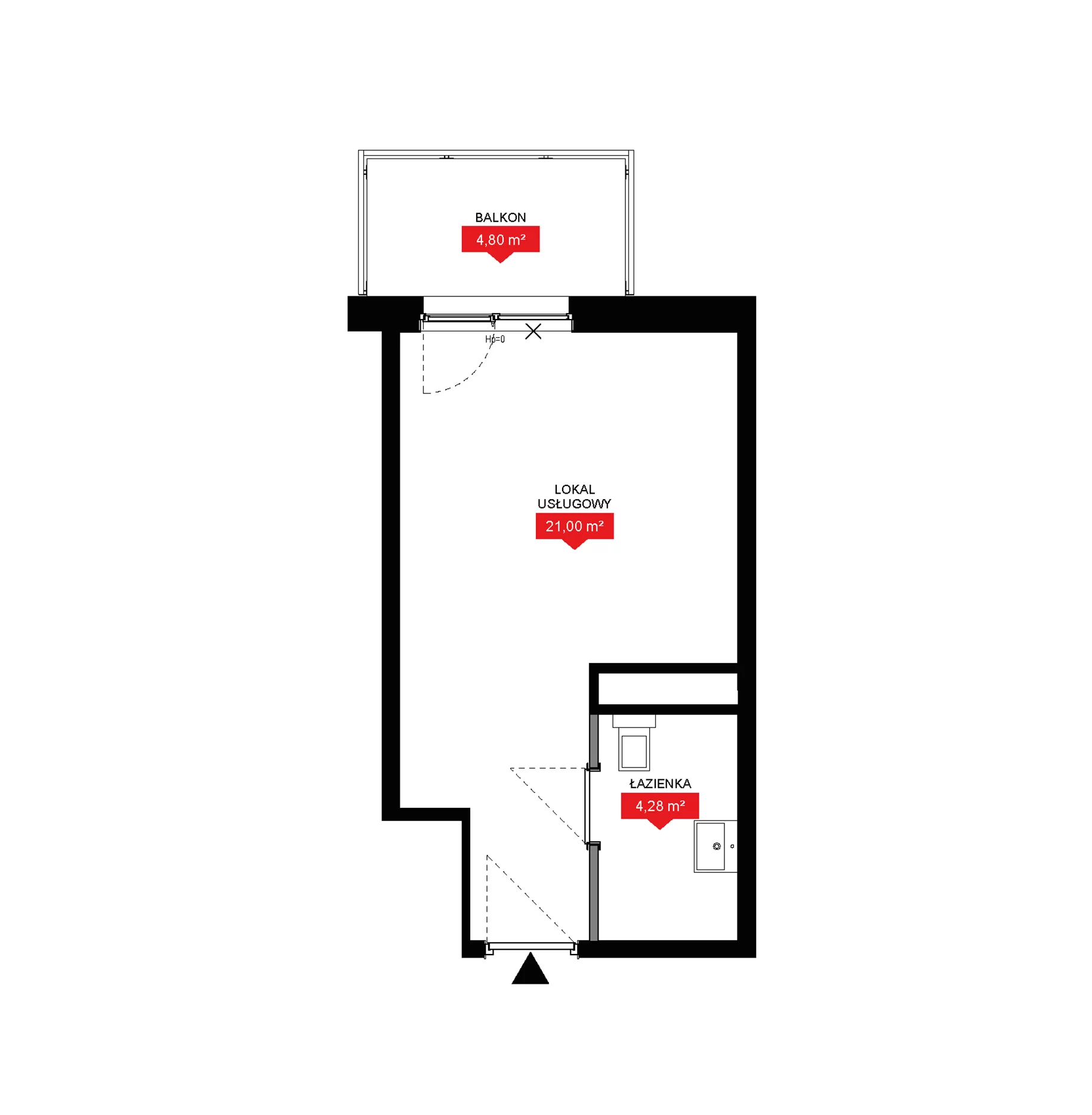 1 pokój, lokal inwestycyjny 25,28 m², piętro 6, oferta nr A2 256LU, 29L - lokale inwestycyjne, Kraków, Prądnik Biały, ul. Nad Strugą 17