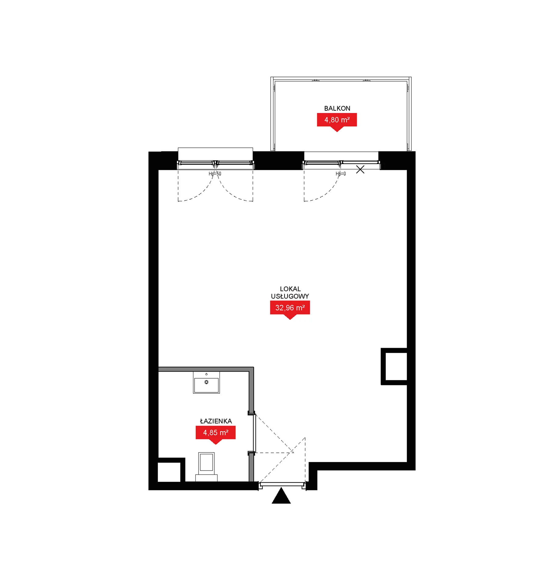 1 pokój, lokal inwestycyjny 37,81 m², piętro 6, oferta nr A2 260LU, 29L - lokale inwestycyjne, Kraków, Prądnik Biały, ul. Nad Strugą 17