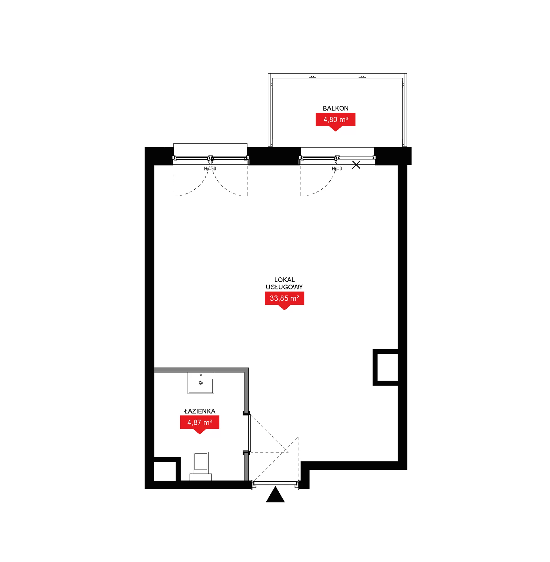 1 pokój, lokal inwestycyjny 38,72 m², piętro 6, oferta nr A2 274LU, 29L - lokale inwestycyjne, Kraków, Prądnik Biały, ul. Nad Strugą 17