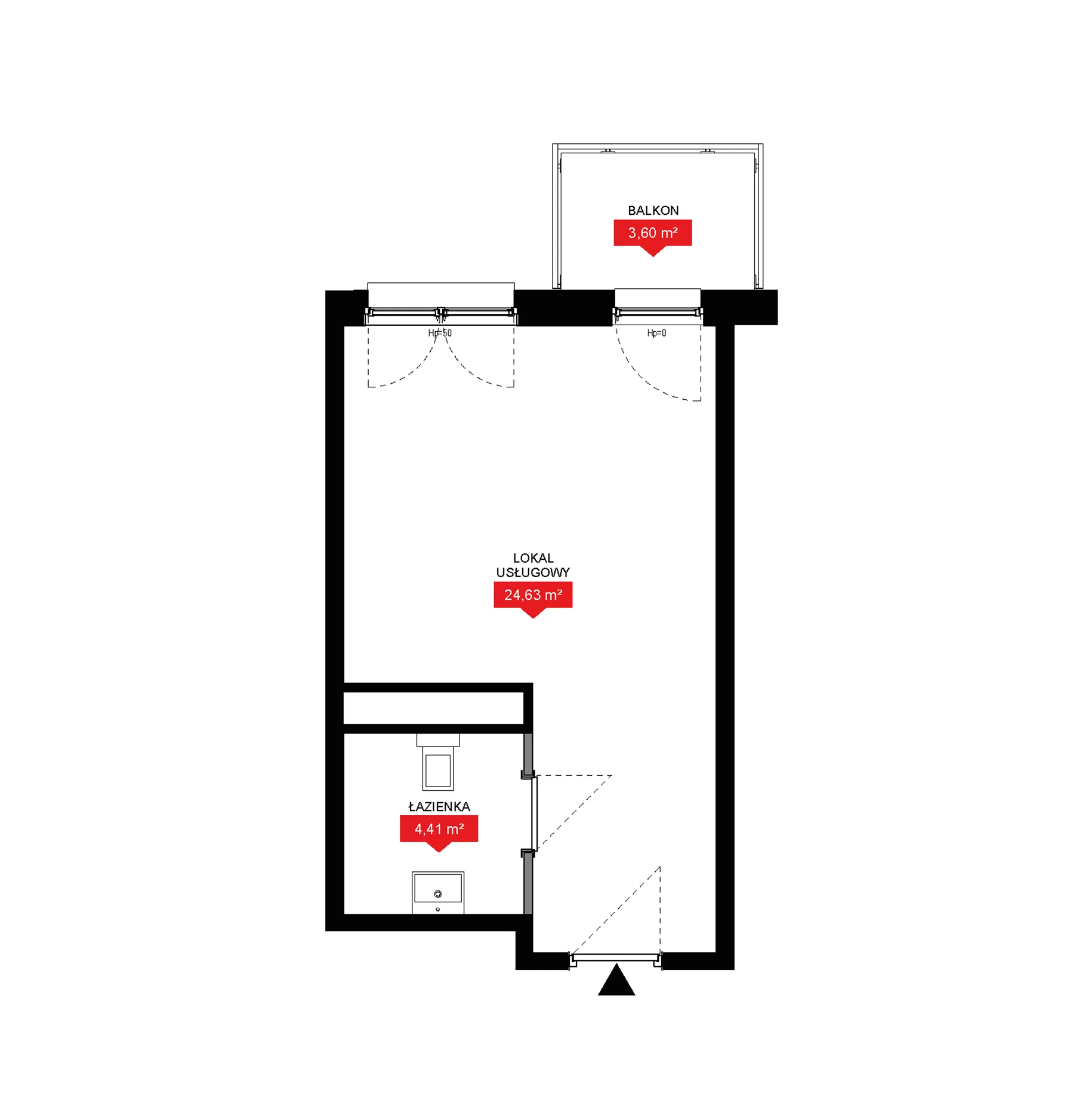 1 pokój, lokal inwestycyjny 29,04 m², piętro 6, oferta nr A2 275LU, 29L - lokale inwestycyjne, Kraków, Prądnik Biały, ul. Nad Strugą 17
