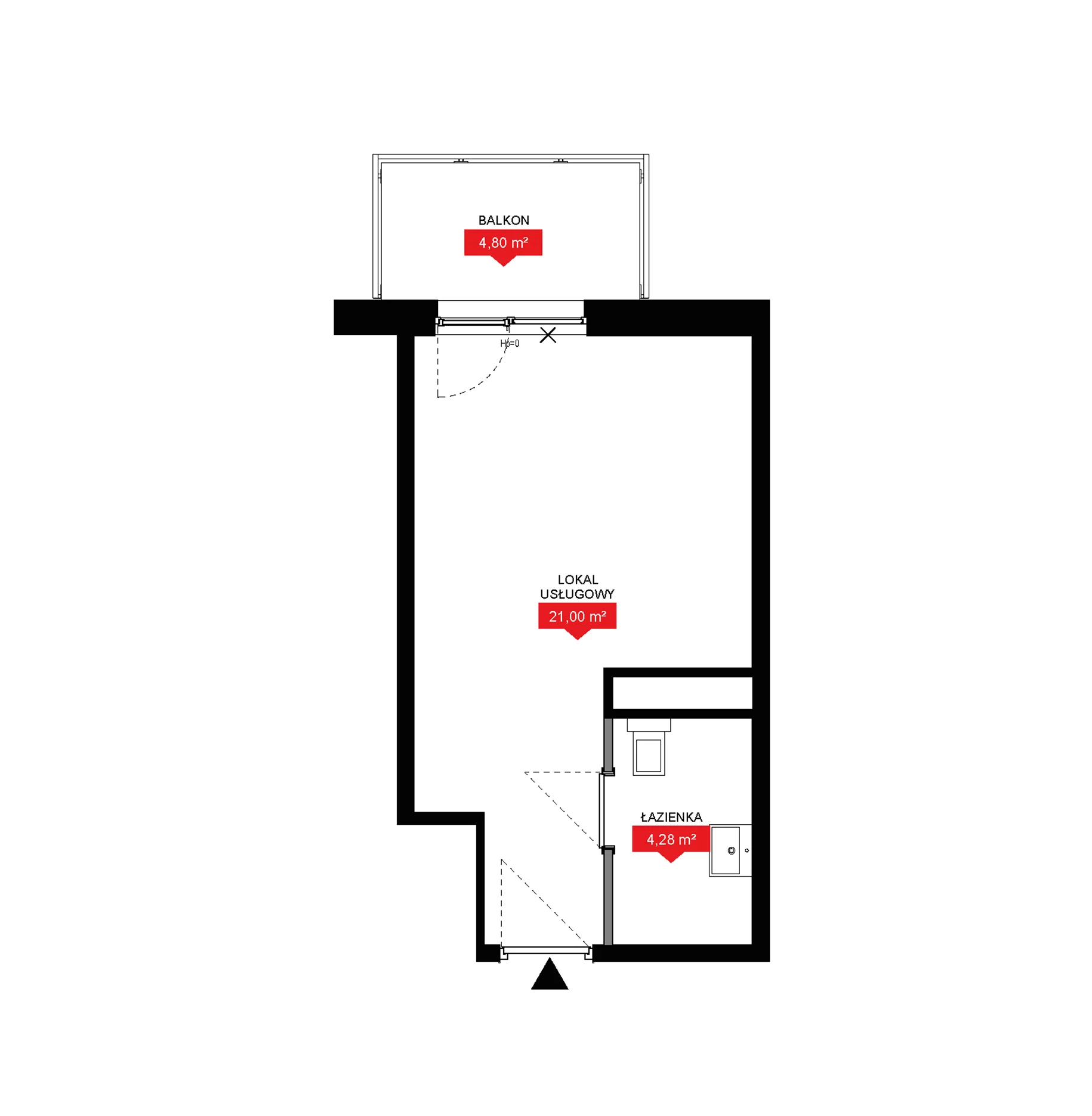 1 pokój, lokal inwestycyjny 25,28 m², piętro 7, oferta nr A2 276LU, 29L - lokale inwestycyjne, Kraków, Prądnik Biały, ul. Nad Strugą 17