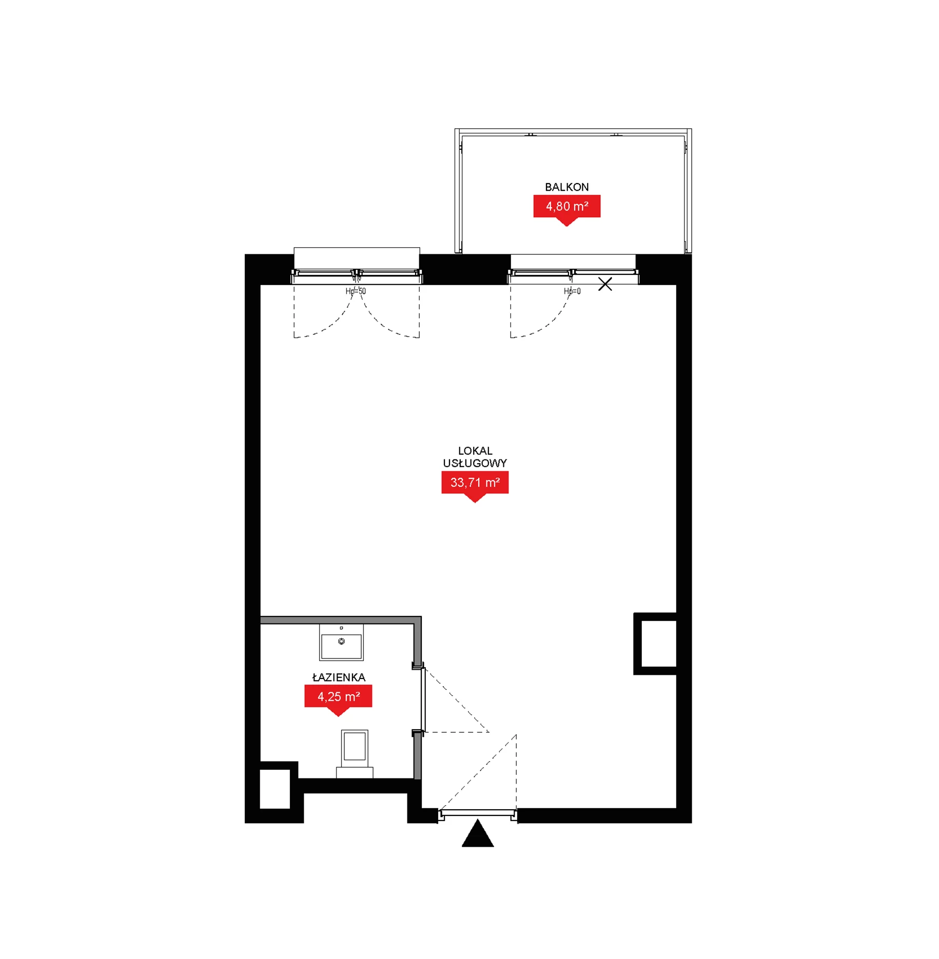 1 pokój, lokal inwestycyjny 37,96 m², piętro 7, oferta nr A2 277LU, 29L - lokale inwestycyjne, Kraków, Prądnik Biały, ul. Nad Strugą 17