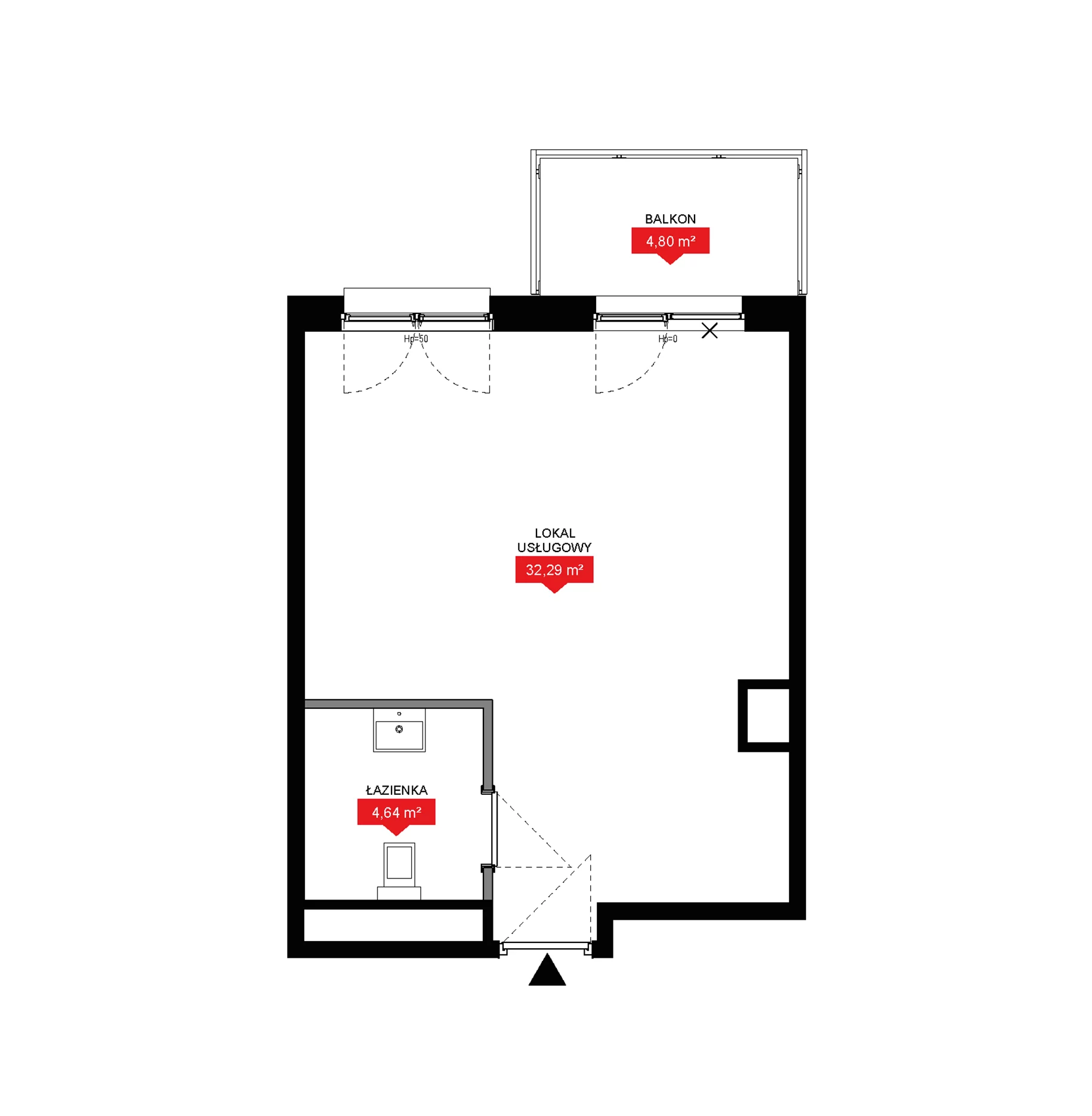 1 pokój, lokal inwestycyjny 36,93 m², piętro 7, oferta nr A2 279LU, 29L - lokale inwestycyjne, Kraków, Prądnik Biały, ul. Nad Strugą 17
