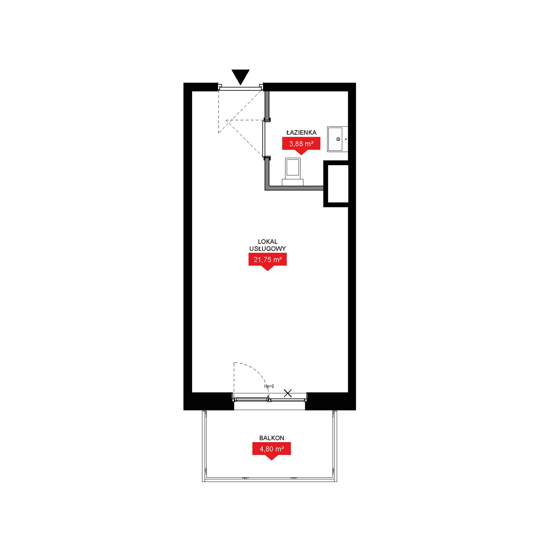 1 pokój, lokal inwestycyjny 25,63 m², piętro 7, oferta nr A2 281LU, 29L - lokale inwestycyjne, Kraków, Prądnik Biały, ul. Nad Strugą 17