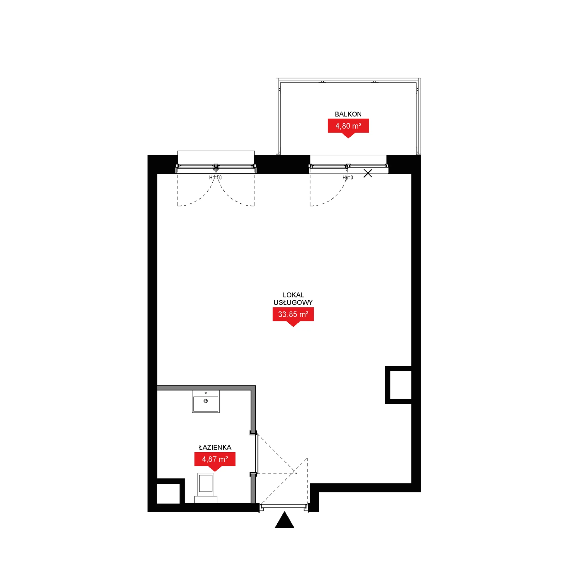 1 pokój, lokal inwestycyjny 38,72 m², piętro 7, oferta nr A2 294LU, 29L - lokale inwestycyjne, Kraków, Prądnik Biały, ul. Nad Strugą 17