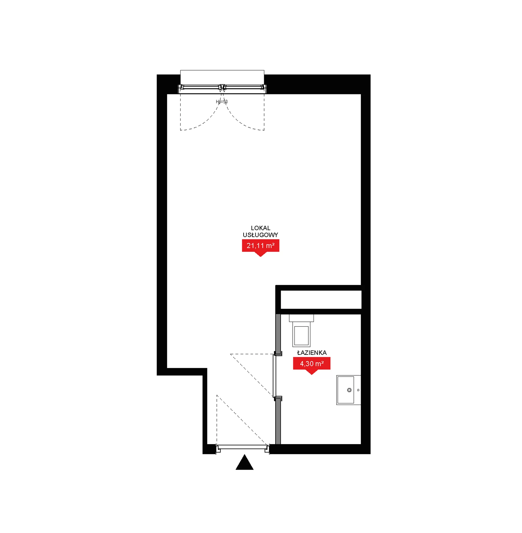 1 pokój, lokal inwestycyjny 25,41 m², piętro 8, oferta nr A2 296LU, 29L - lokale inwestycyjne, Kraków, Prądnik Biały, ul. Nad Strugą 17