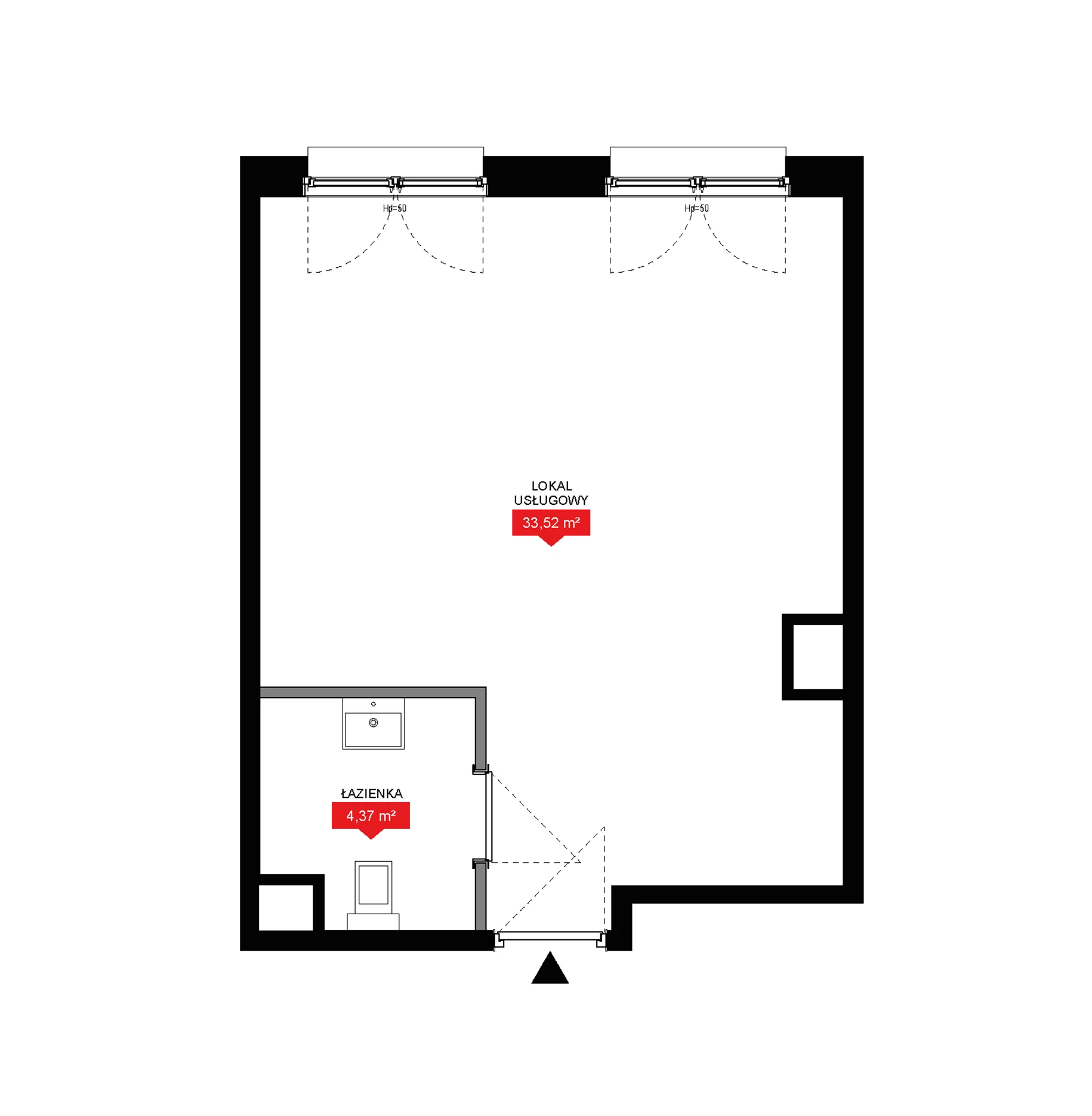 1 pokój, lokal inwestycyjny 37,89 m², piętro 8, oferta nr A2 298LU, 29L - lokale inwestycyjne, Kraków, Prądnik Biały, Górka Narodowa, ul. Nad Strugą 17
