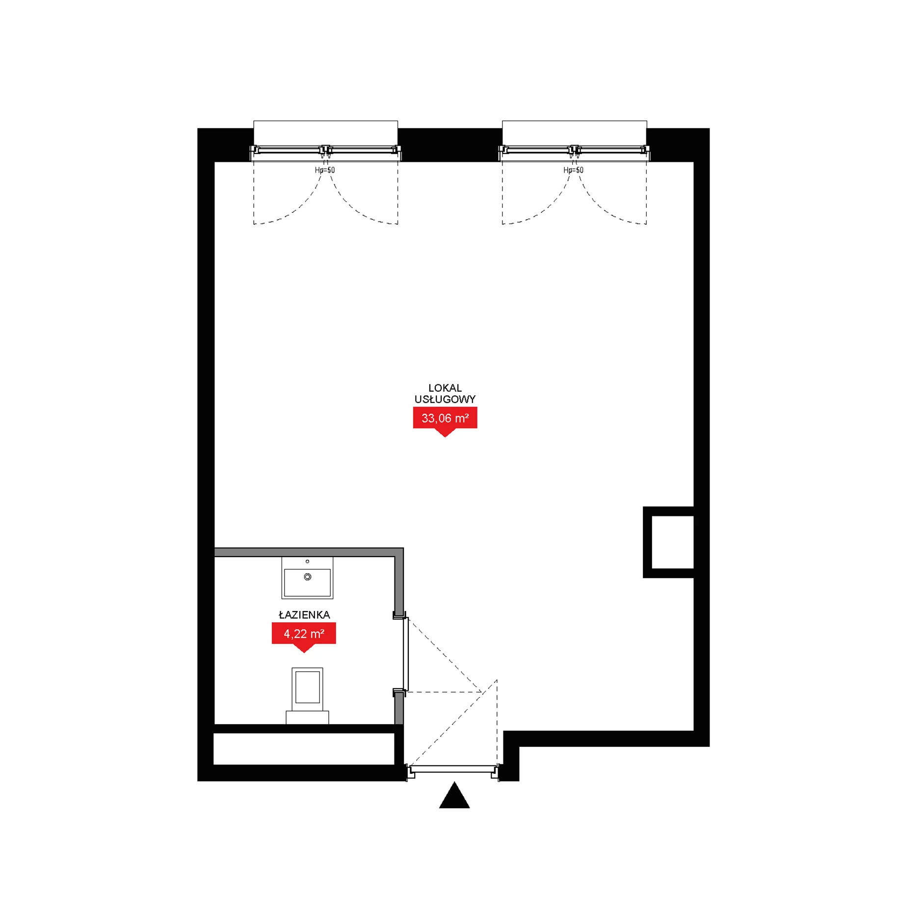1 pokój, lokal inwestycyjny 37,28 m², piętro 8, oferta nr A2 299LU, 29L - lokale inwestycyjne, Kraków, Prądnik Biały, ul. Nad Strugą 17