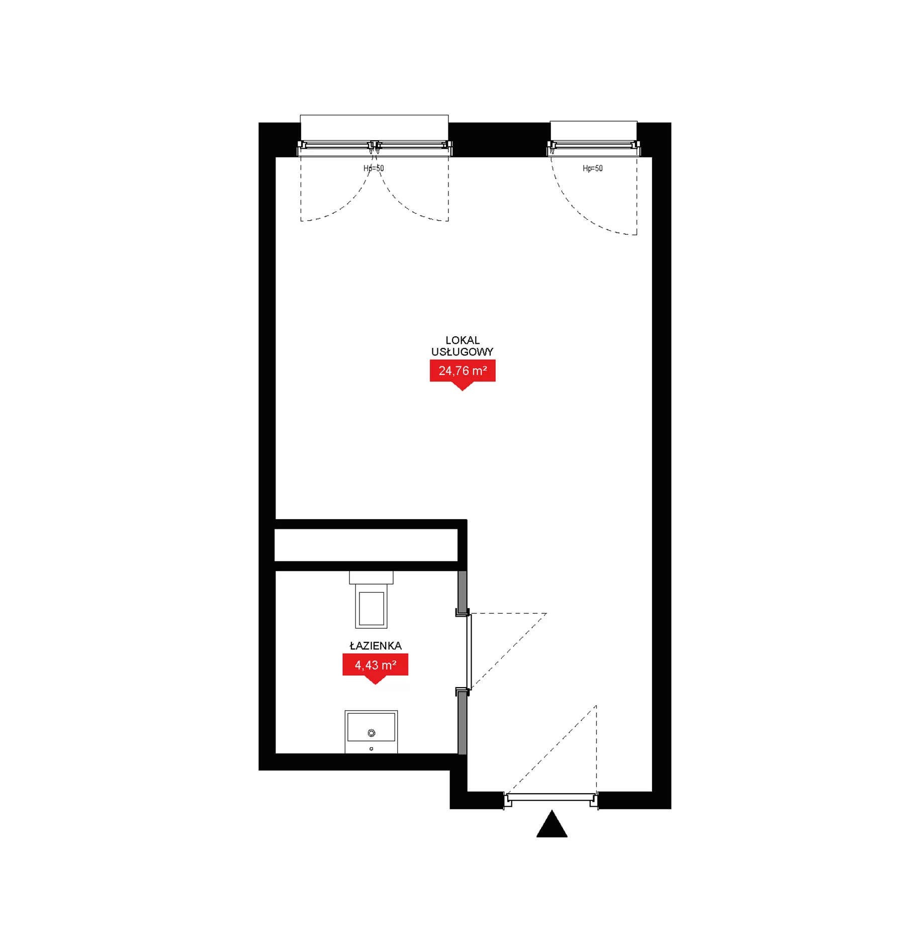 1 pokój, lokal inwestycyjny 29,19 m², piętro 8, oferta nr A2 315LU, 29L - lokale inwestycyjne, Kraków, Prądnik Biały, Górka Narodowa, ul. Nad Strugą 17