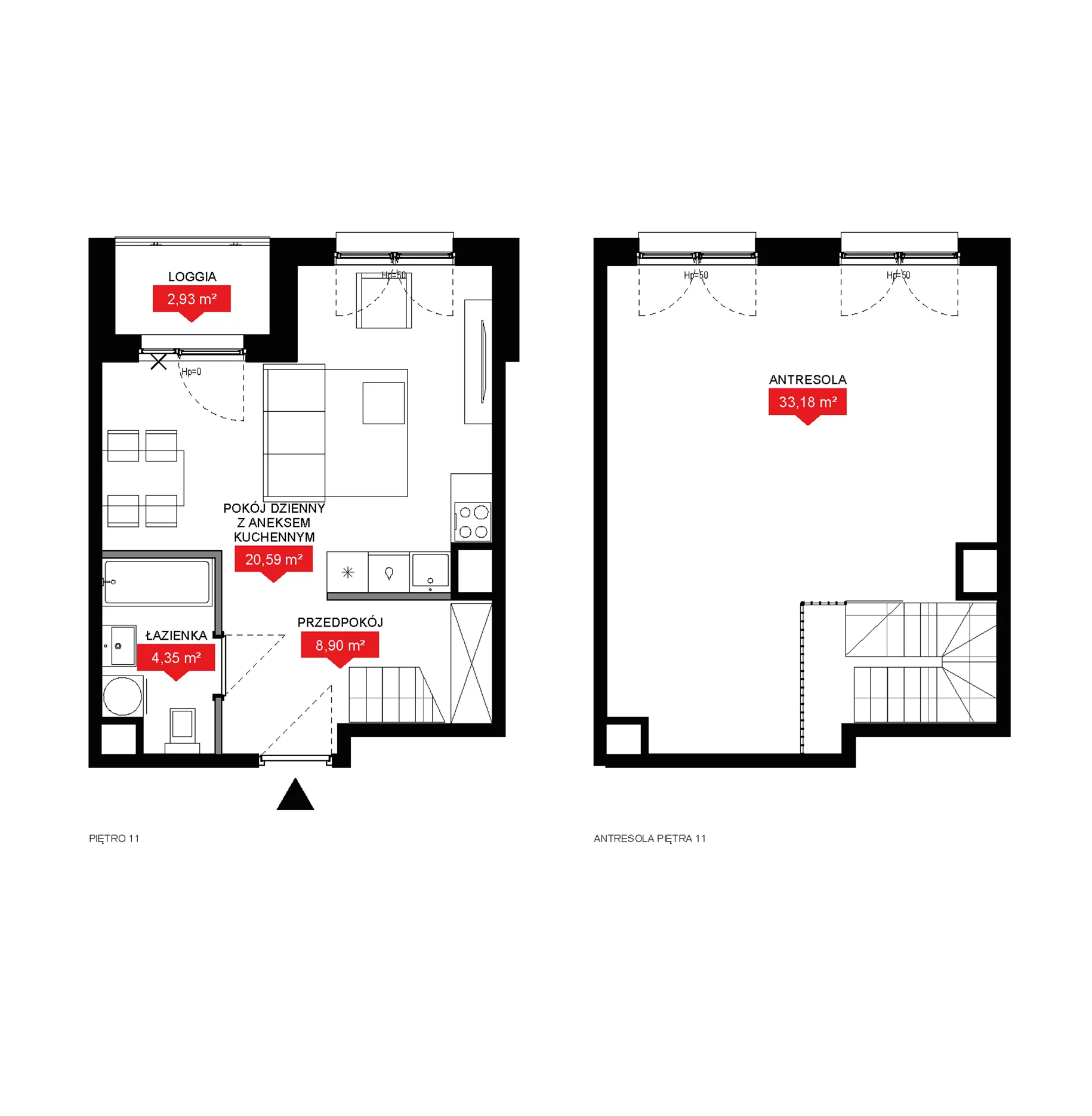 2 pokoje, mieszkanie 67,02 m², piętro 11, oferta nr A1 147, 29L - Apartamenty Rooftop, Kraków, Prądnik Biały, ul. Nad Strugą 17