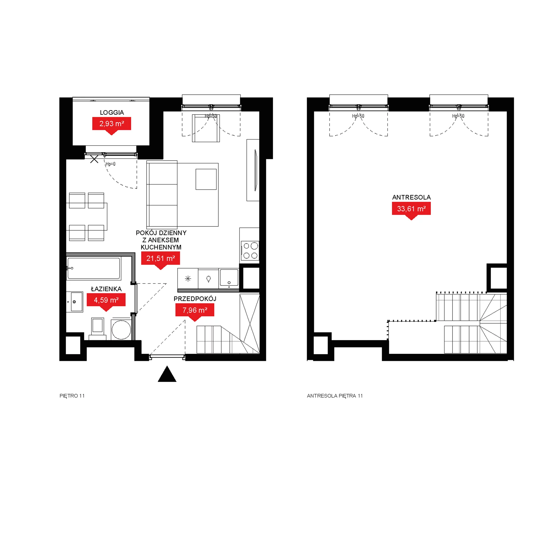 2 pokoje, mieszkanie 67,67 m², piętro 11, oferta nr A2 353, 29L - Apartamenty Rooftop, Kraków, Prądnik Biały, ul. Nad Strugą 17
