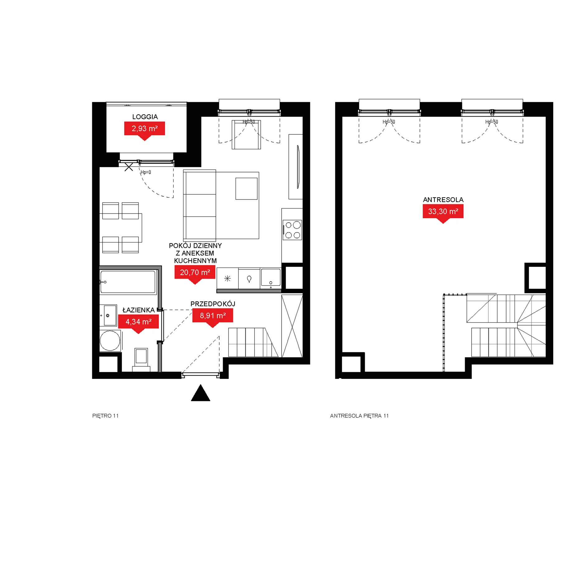 2 pokoje, mieszkanie 67,25 m², piętro 11, oferta nr A2 356, 29L - Apartamenty Rooftop, Kraków, Prądnik Biały, ul. Nad Strugą 17