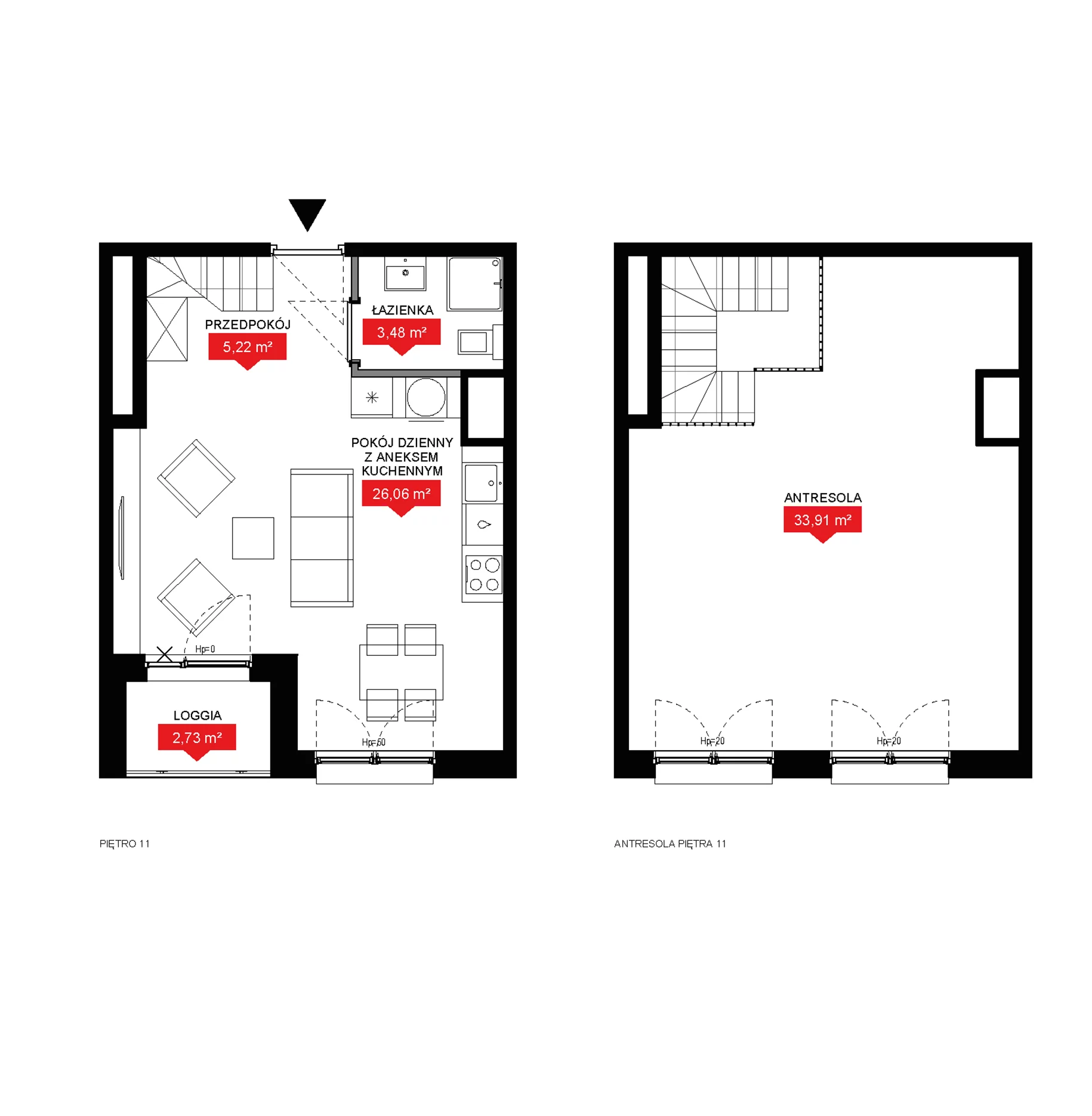 2 pokoje, mieszkanie 68,67 m², piętro 11, oferta nr A2 357, 29L - Apartamenty Rooftop, Kraków, Prądnik Biały, ul. Nad Strugą 17