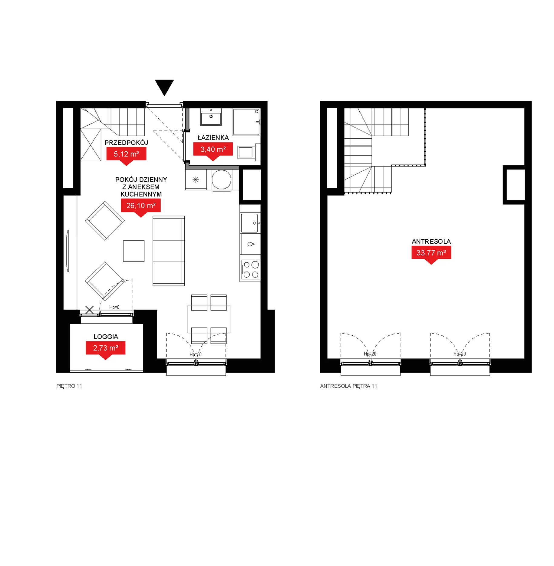 2 pokoje, mieszkanie 68,39 m², piętro 11, oferta nr A2 359, 29L - Apartamenty Rooftop, Kraków, Prądnik Biały, ul. Nad Strugą 17