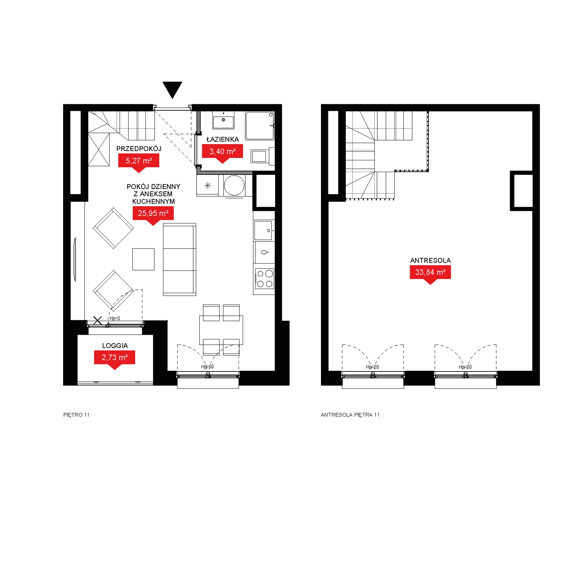 2 pokoje, mieszkanie 68,46 m², piętro 11, oferta nr A2 361, 29L - Apartamenty Rooftop, Kraków, Prądnik Biały, ul. Nad Strugą 17