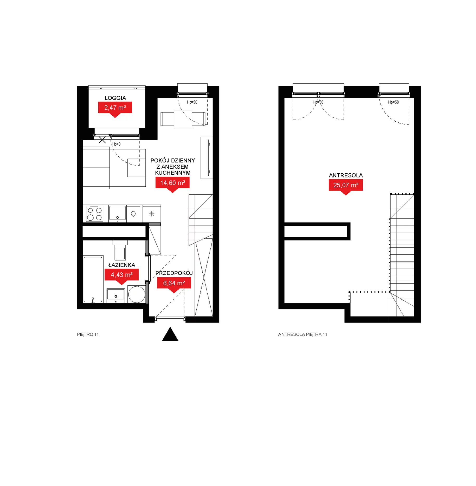 2 pokoje, mieszkanie 50,74 m², piętro 11, oferta nr A2 367, 29L - Apartamenty Rooftop, Kraków, Prądnik Biały, ul. Nad Strugą 17