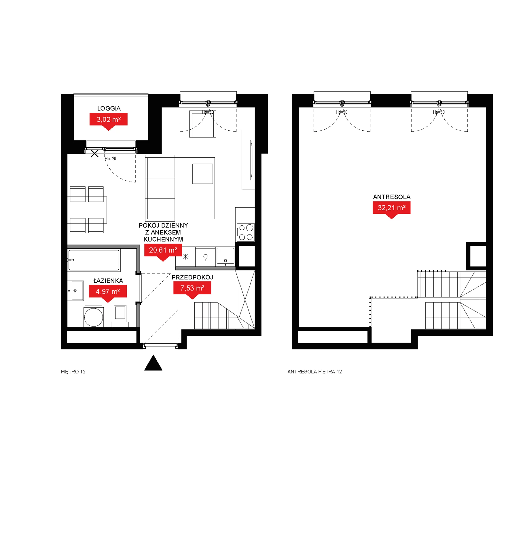 2 pokoje, mieszkanie 65,32 m², piętro 12, oferta nr A2 371, 29L - Apartamenty Rooftop, Kraków, Prądnik Biały, ul. Nad Strugą 17