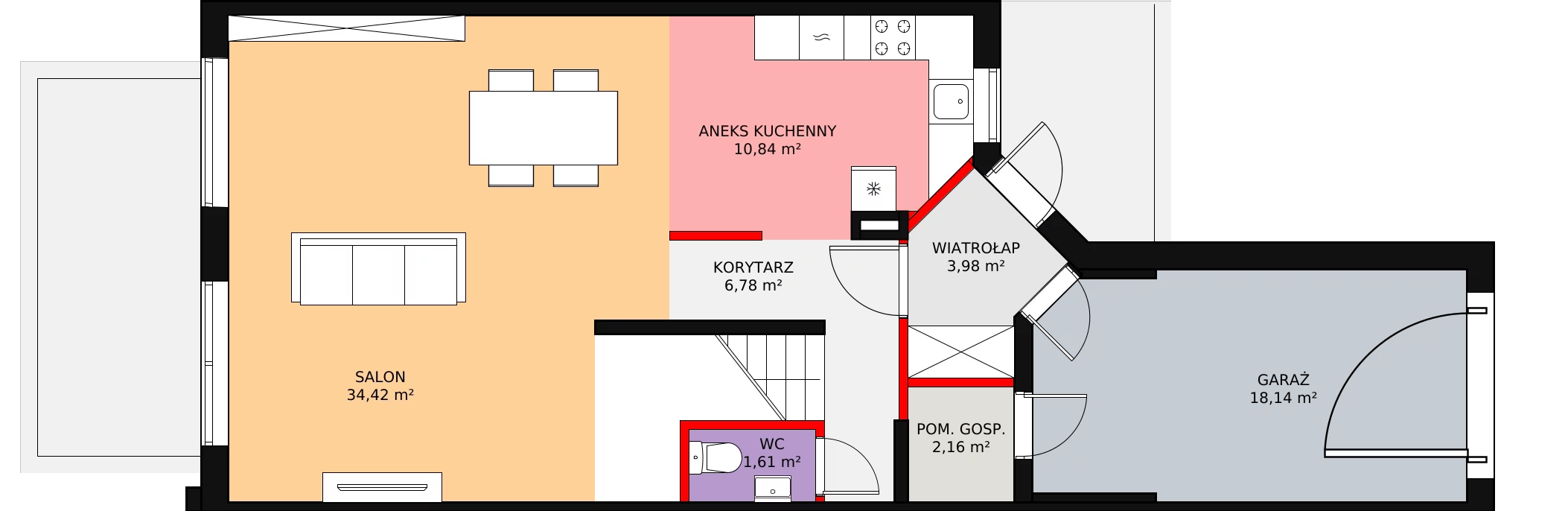 Mieszkanie 149,04 m², parter, oferta nr 1B, Szeroka 140, Warszawa, Rembertów, ul. Szeroka 140