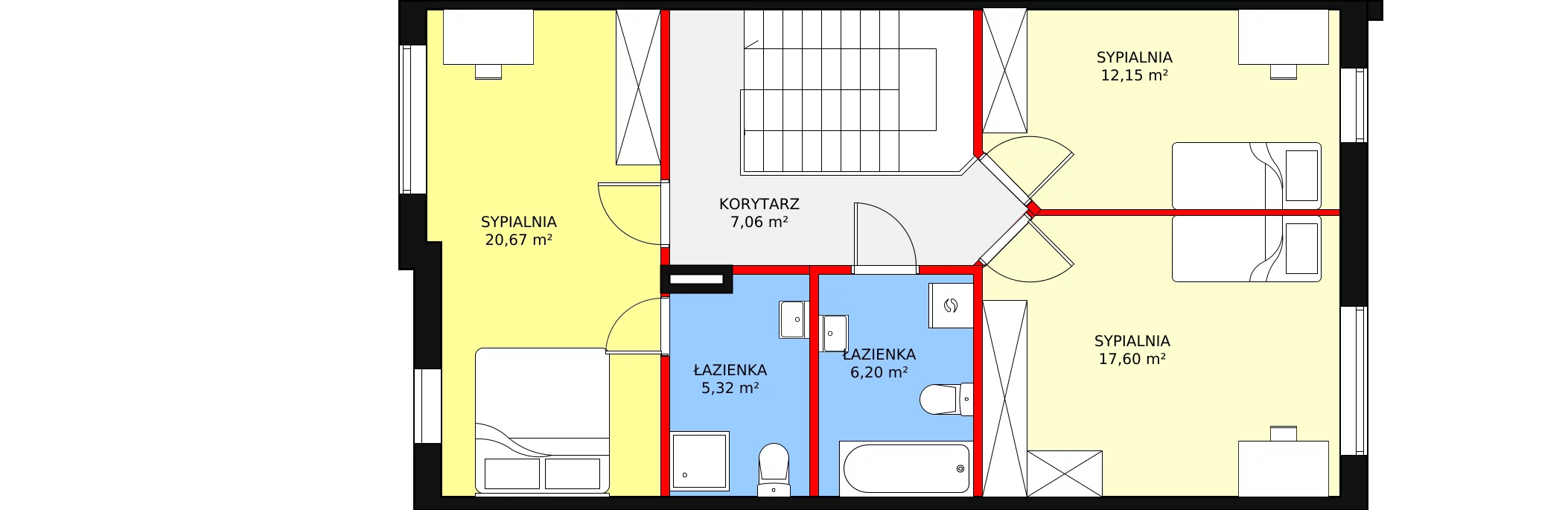 Mieszkanie 149,04 m², parter, oferta nr 2C, Szeroka 140, Warszawa, Rembertów, ul. Szeroka 140