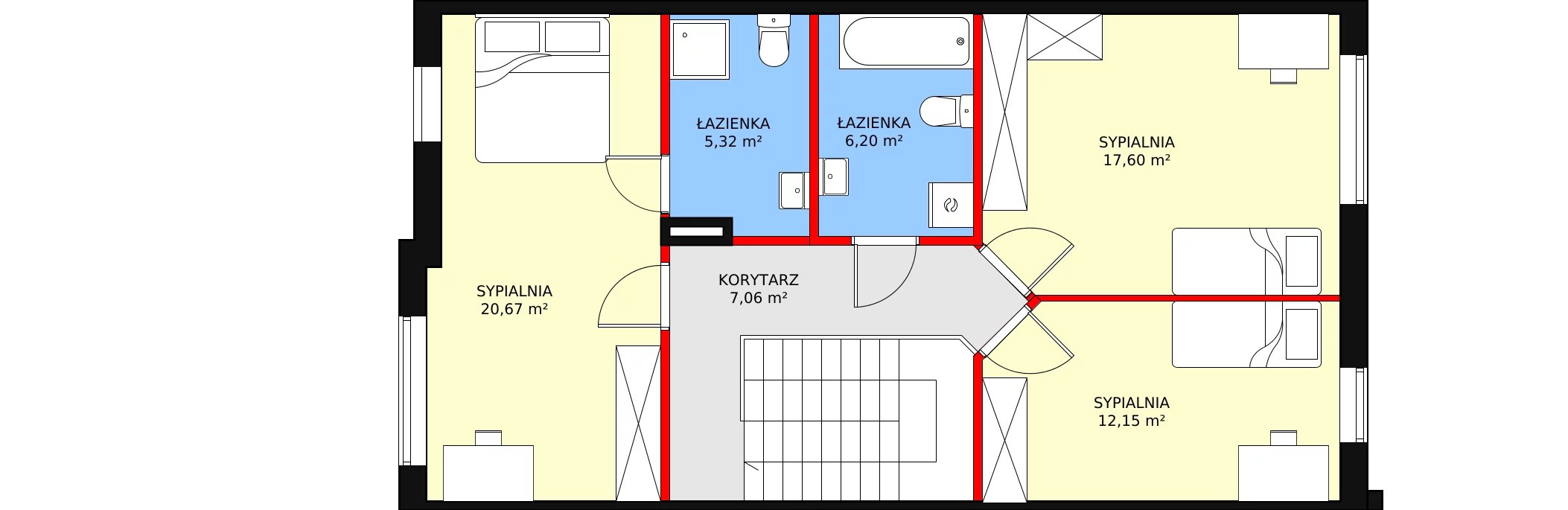 Mieszkanie 149,04 m², parter, oferta nr 6B, Szeroka 140, Warszawa, Rembertów, ul. Szeroka 140