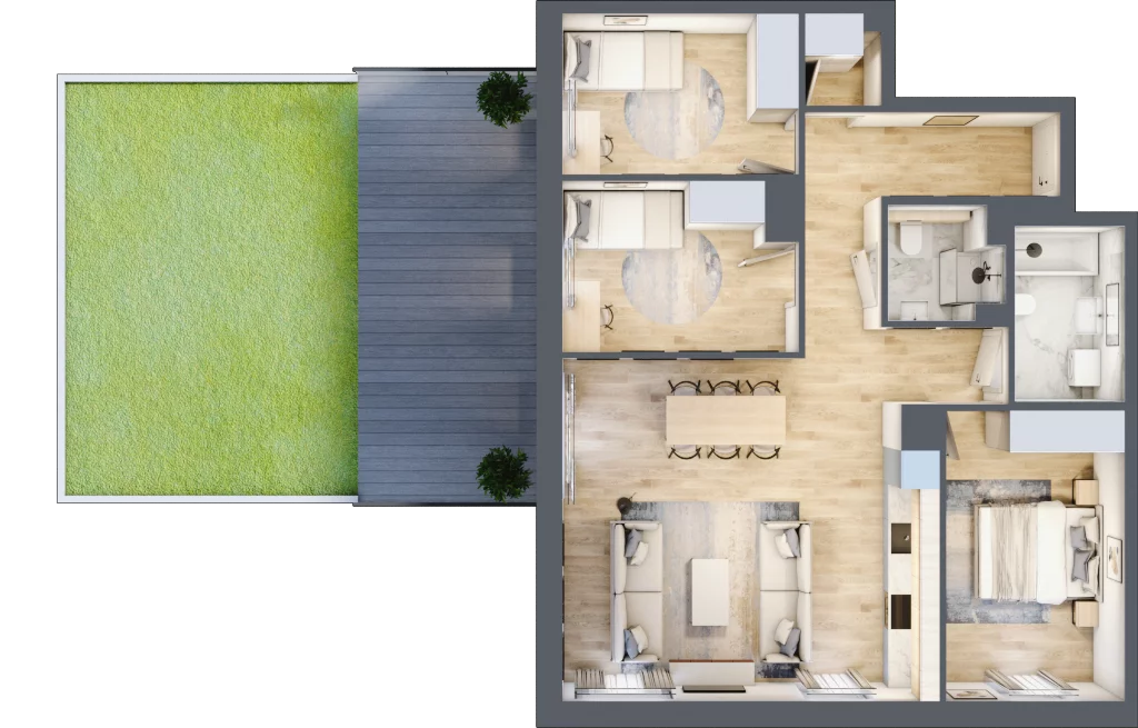 4 pokoje, mieszkanie 82,36 m², piętro 3, oferta nr B/94, Kijowska 17, Warszawa, Praga Północ, Szmulki, ul. Kijowska 17