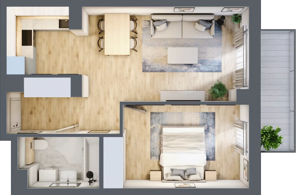 2 pokoje, mieszkanie 45,81 m², piętro 6, oferta nr B/112, Kijowska 17, Warszawa, Praga Północ, Szmulki, ul. Kijowska 17