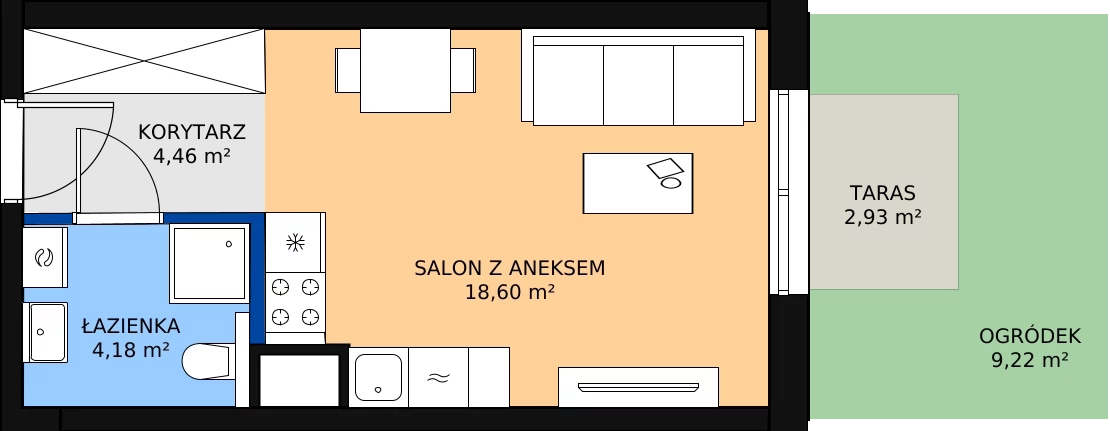 Zalety mieszkania 27.24 m², C/127