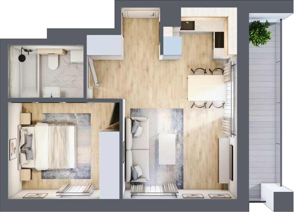 2 pokoje, mieszkanie 41,20 m², piętro 6, oferta nr C/173, Kijowska 17, Warszawa, Praga Północ, Szmulki, ul. Kijowska 17