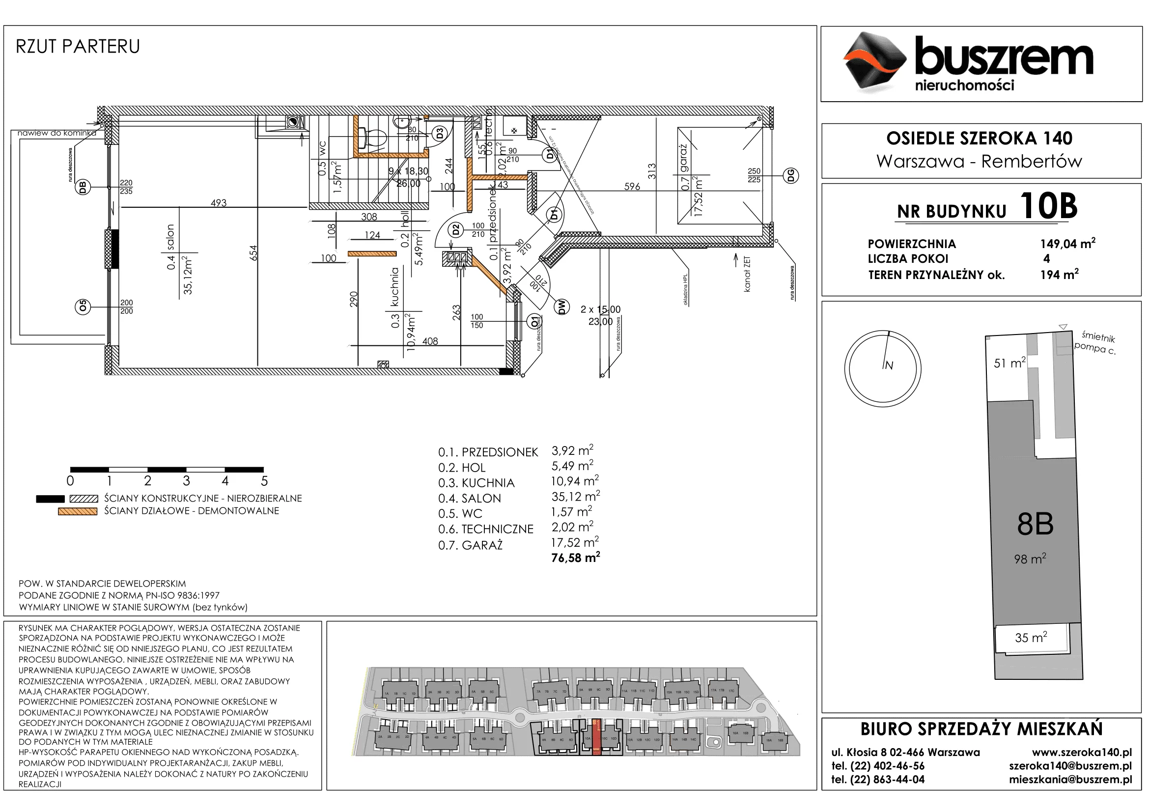 Dom 149,04 m², oferta nr 10B, Osiedle Szeroka 140, Warszawa, Rembertów, ul. Szeroka 140