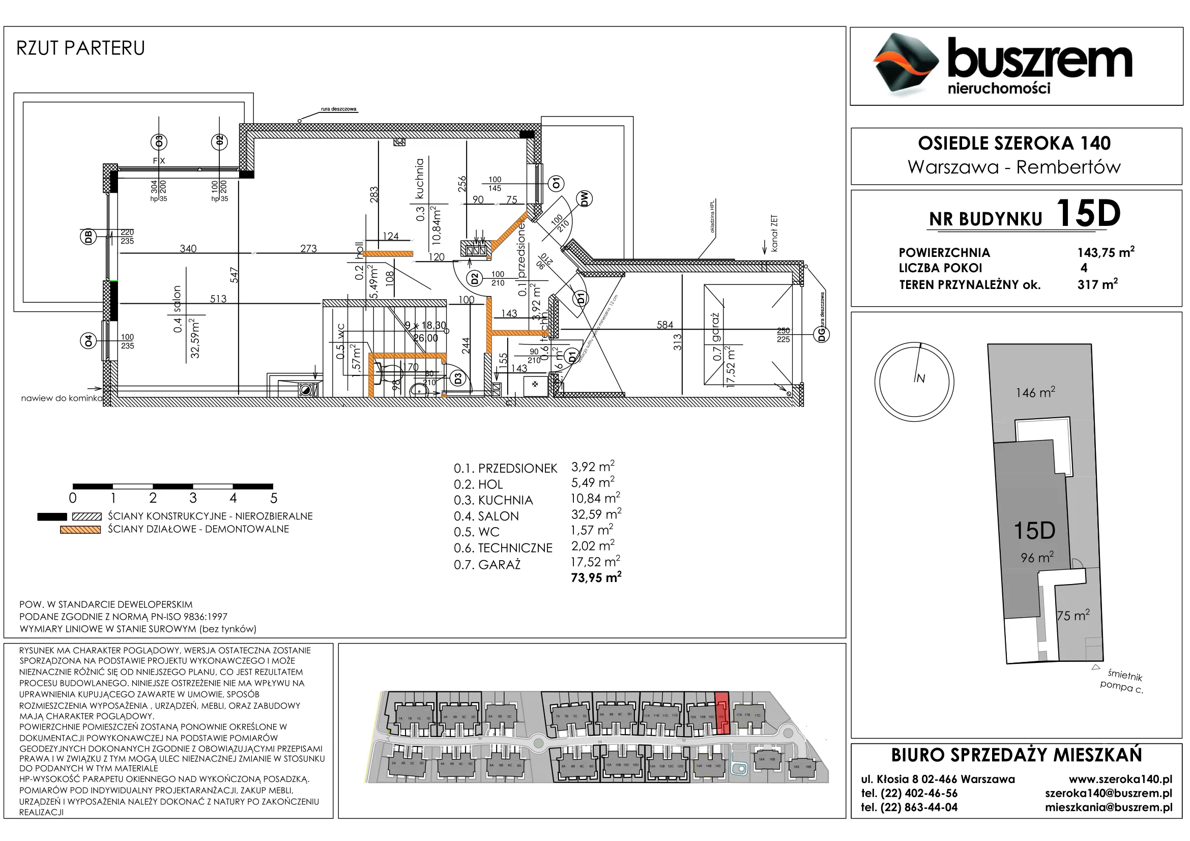 Dom 143,75 m², oferta nr 15D, Osiedle Szeroka 140, Warszawa, Rembertów, ul. Szeroka 140