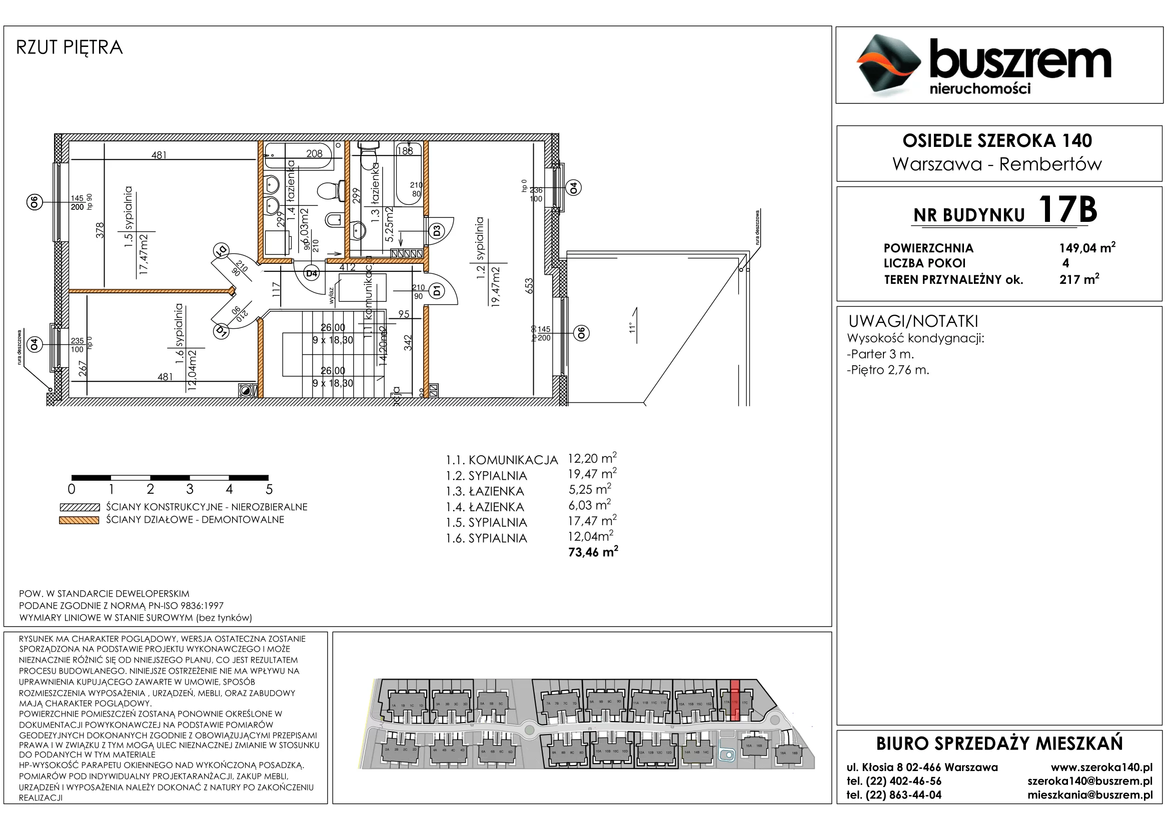 Dom 149,04 m², oferta nr 17B, Osiedle Szeroka 140, Warszawa, Rembertów, ul. Szeroka 140