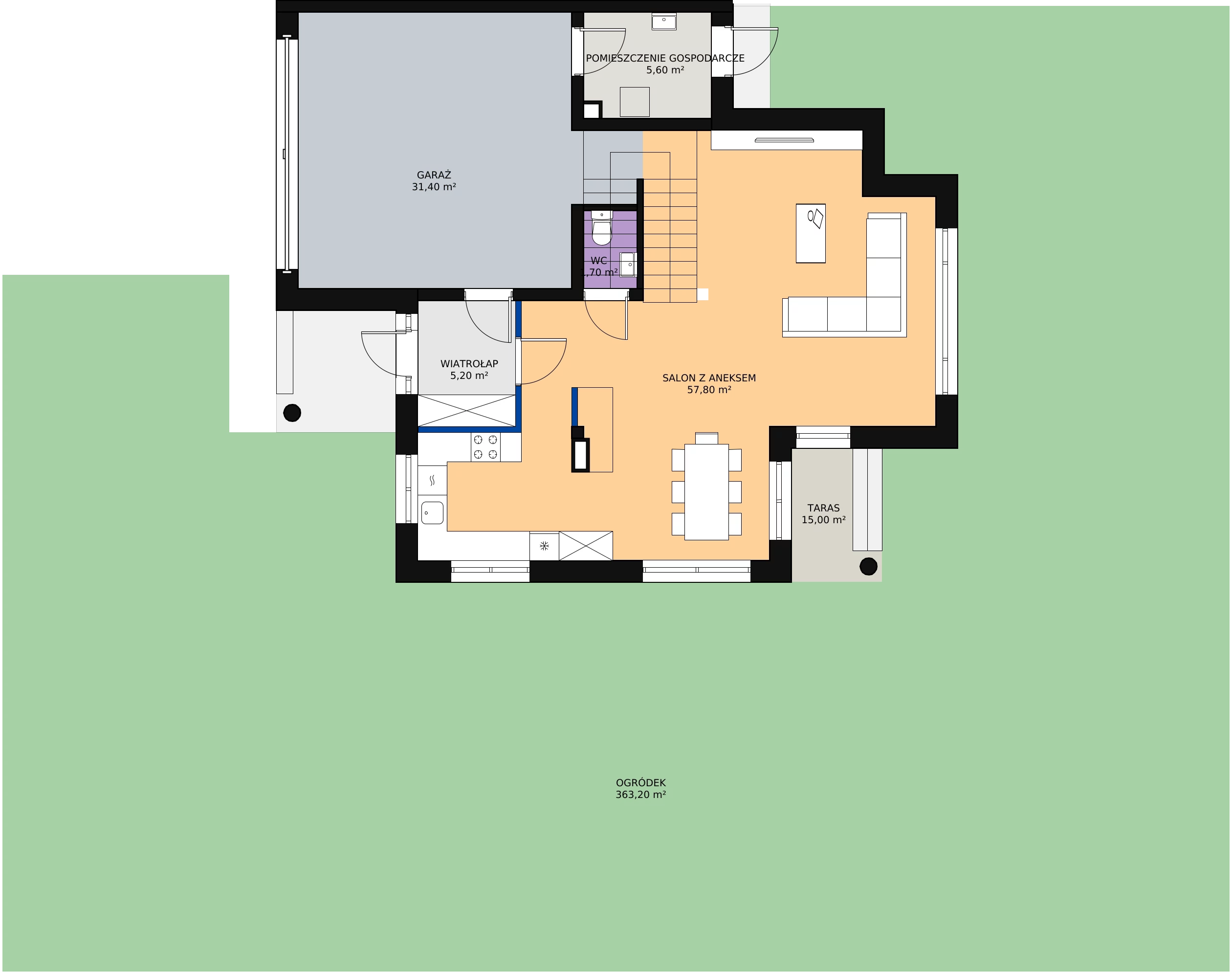 Zalety domu 173.2 m², M.1.1