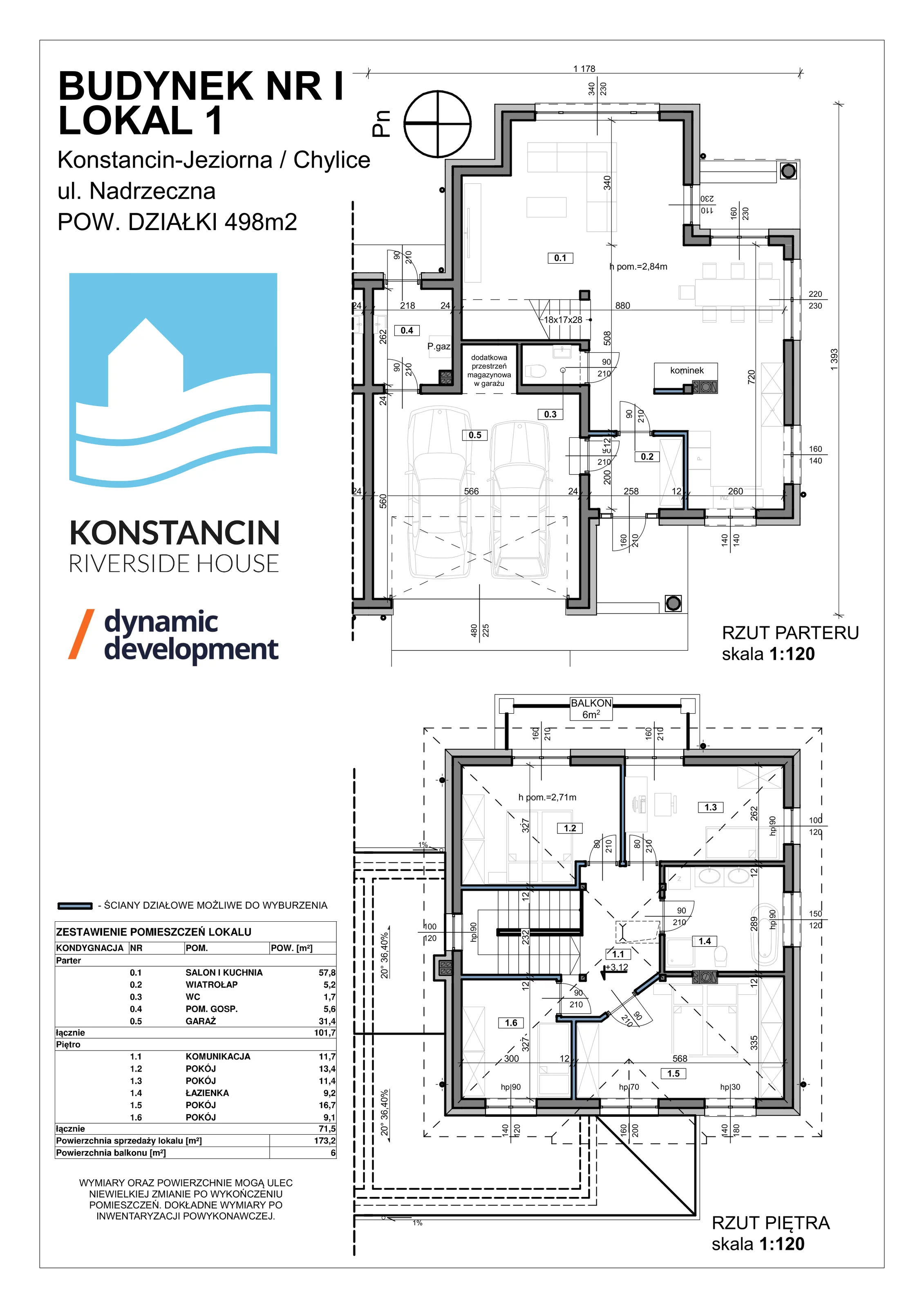 Dom 173,20 m², oferta nr M.1.1, Konstancin Riverside House, Chylice, ul. Nadrzeczna 24