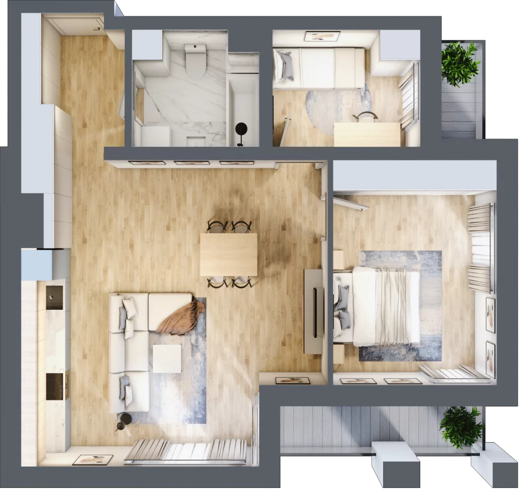3 pokoje, mieszkanie 66,21 m², piętro 9, oferta nr B/B10-8-175, Gemini G-7, Kielce, Centrum, ul. Górna 7