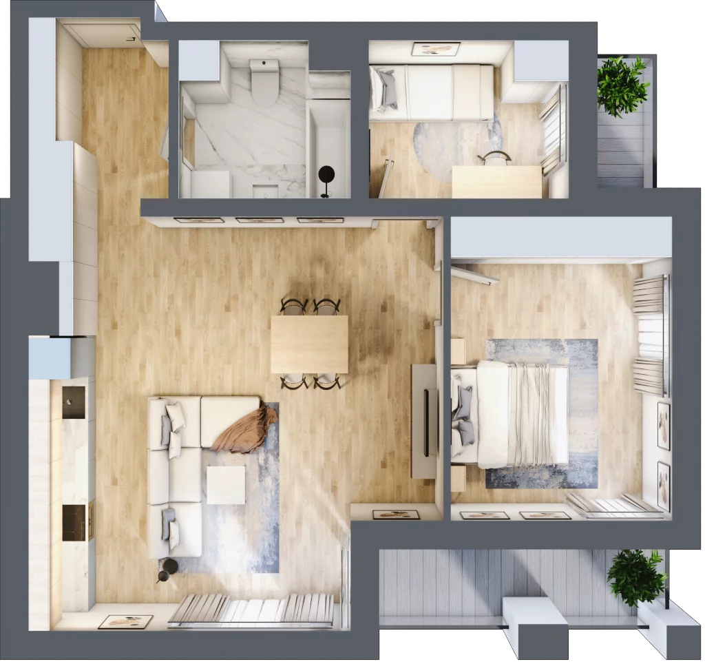 3 pokoje, mieszkanie 66,20 m², piętro 10, oferta nr B/B11-8-185, Gemini G-7, Kielce, Centrum, ul. Górna 7