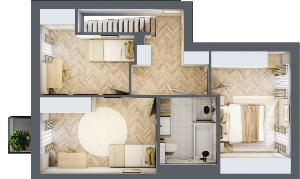 5 pokoi, mieszkanie 107,20 m², parter, oferta nr G1, Sowia, Kraków, Łagiewniki-Borek Fałęcki, ul.  Sowia