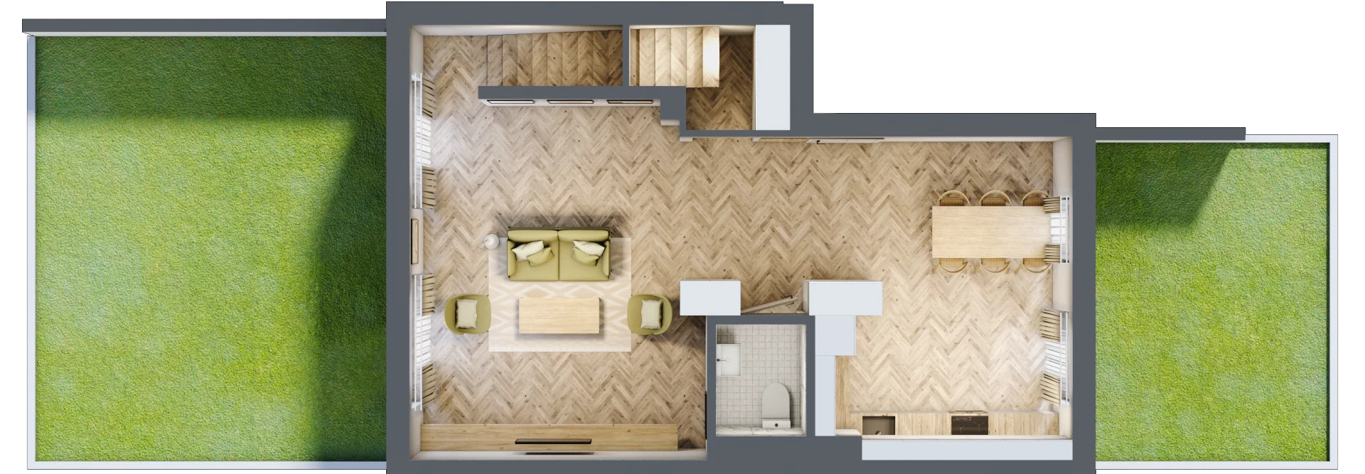 5 pokoi, mieszkanie 107,20 m², parter, oferta nr I1, Sowia, Kraków, Łagiewniki-Borek Fałęcki, ul.  Sowia