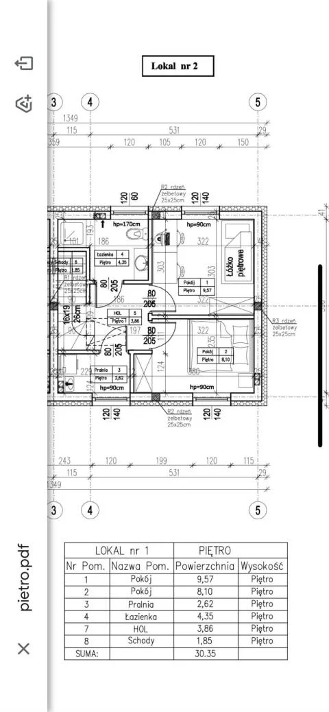 Dom i rezydencja 61,00 m², oferta nr , 20975, Kobyłka