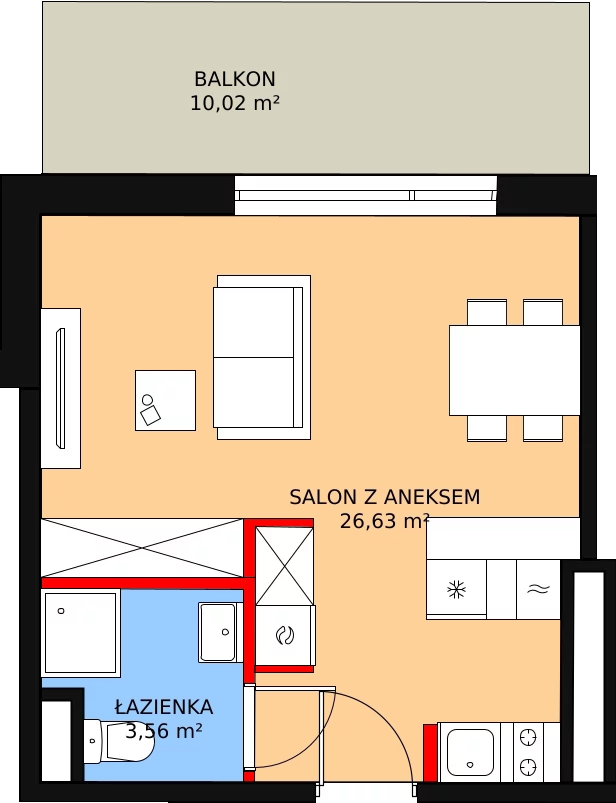 Apartament 31,16 m², piętro 2, oferta nr 225, Apartamenty Zakopiańskie, Zakopane, ul. Szymony 17E