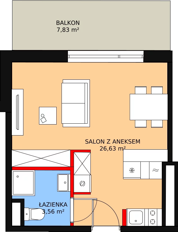 Apartament 31,16 m², piętro 4, oferta nr 419, Apartamenty Zakopiańskie, Zakopane, ul. Szymony 17E