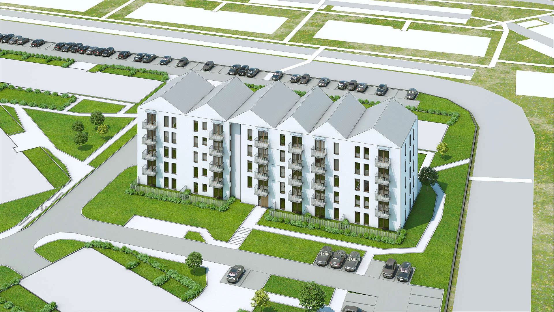 Wirtualna makieta 3D mieszkania 42.92 m², C.0.2