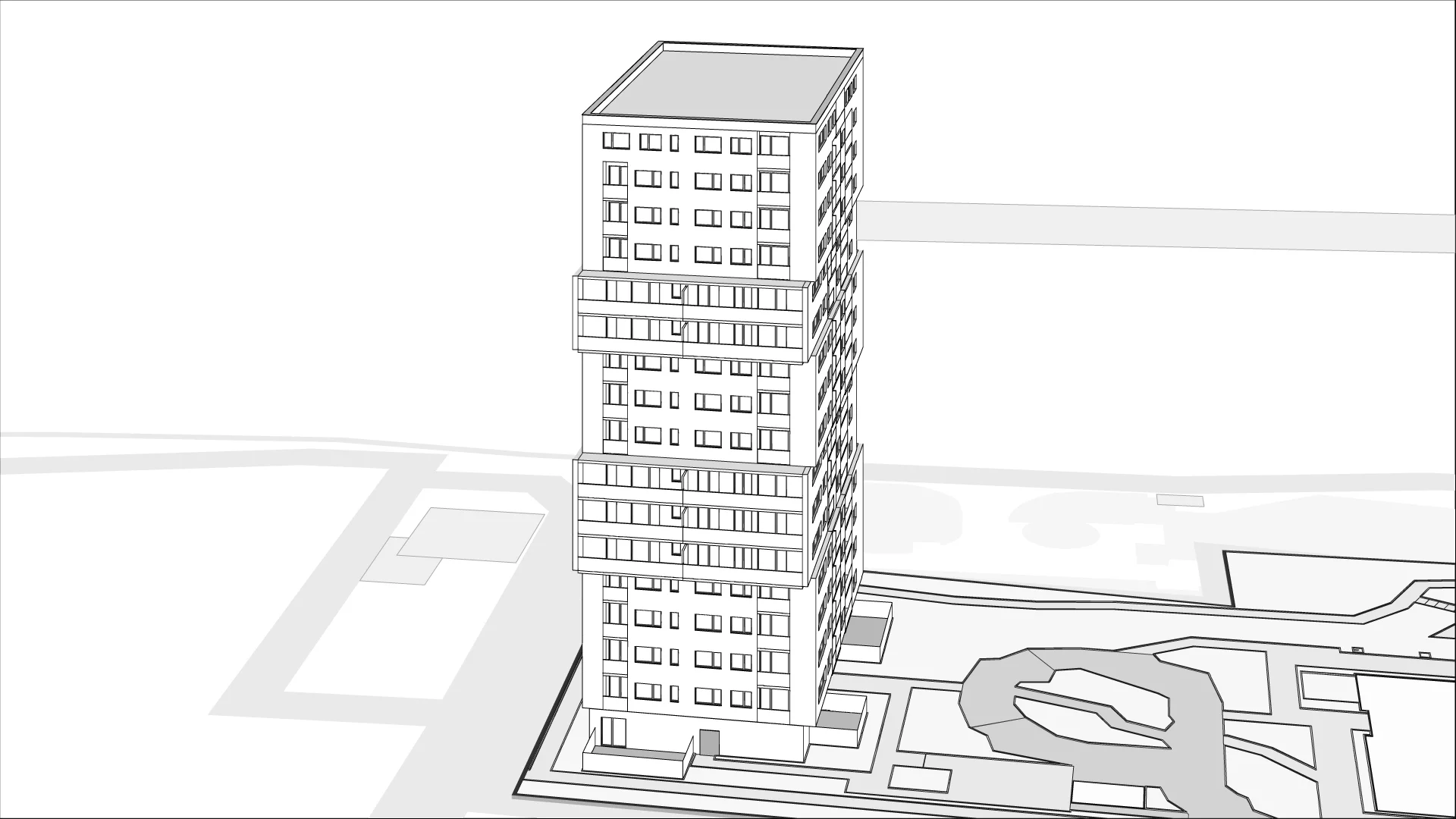 Wirtualna makieta 3D mieszkania 40.98 m², C.10.80