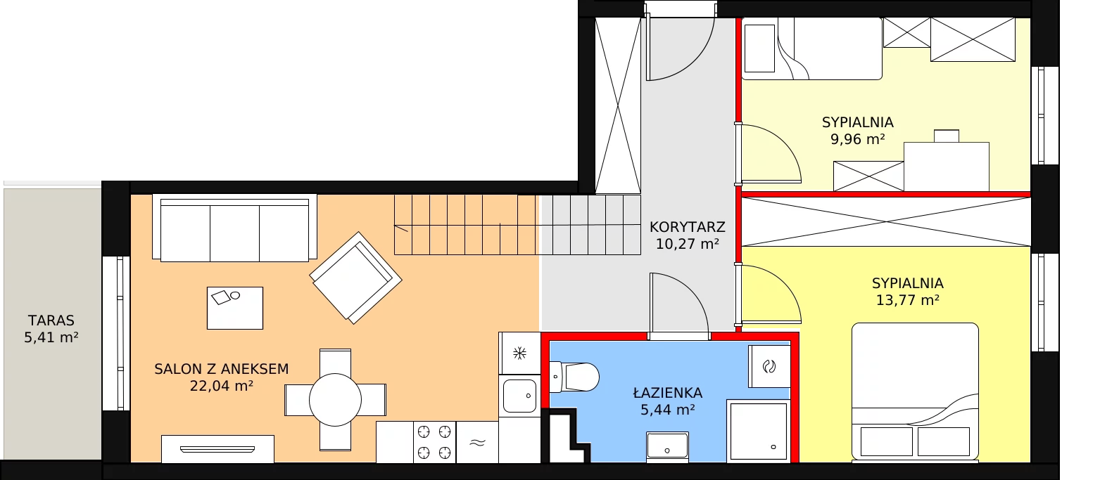 Mieszkanie 103,07 m², piętro 4, oferta nr C.4.65, Helenów Park, Łódź, Bałuty, Bałuty-Doły, ul. Smugowa / Źródłowa