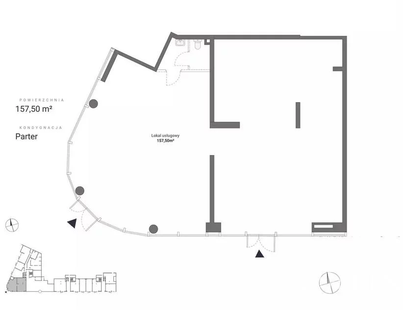 Lokal użytkowy 157,50 m², oferta nr , OR016867, Gdynia, Śródmieście, Śródmieście, Św. Piotra
