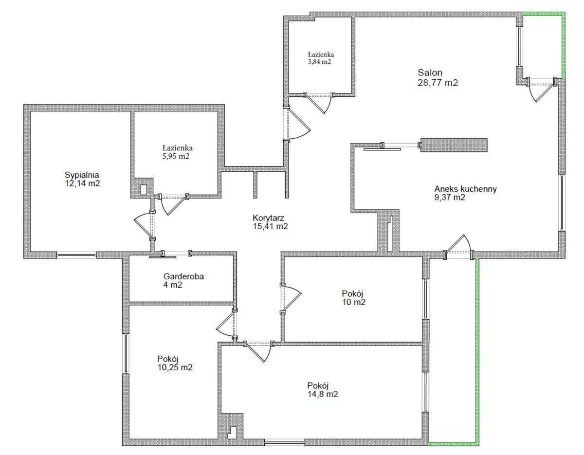 5 pokoi, mieszkanie 117,39 m², piętro 3, oferta nr , OR017141, Gdynia, Pustki Cisowskie-Demptowo, Pustki Cisowskie, Modrzewiowa