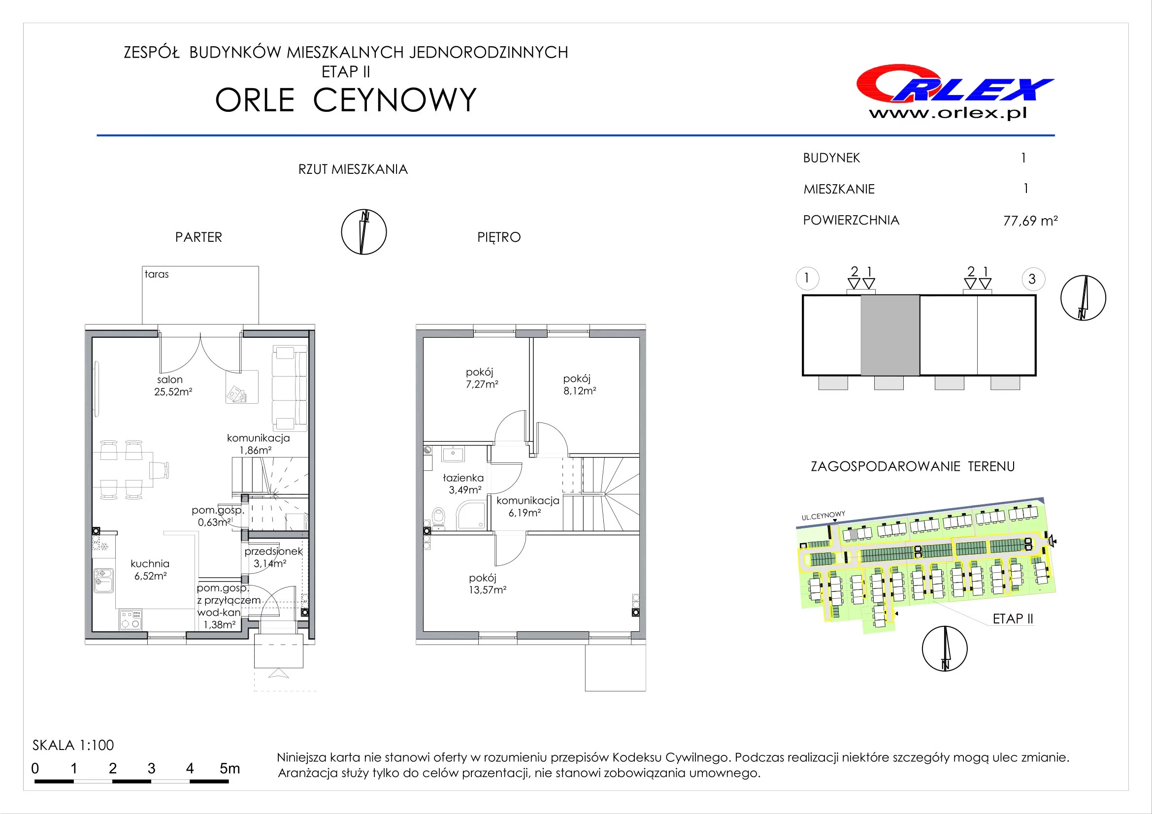 Dom 77,69 m², oferta nr 1/1, Orle, Orle, ul. Ceynowy