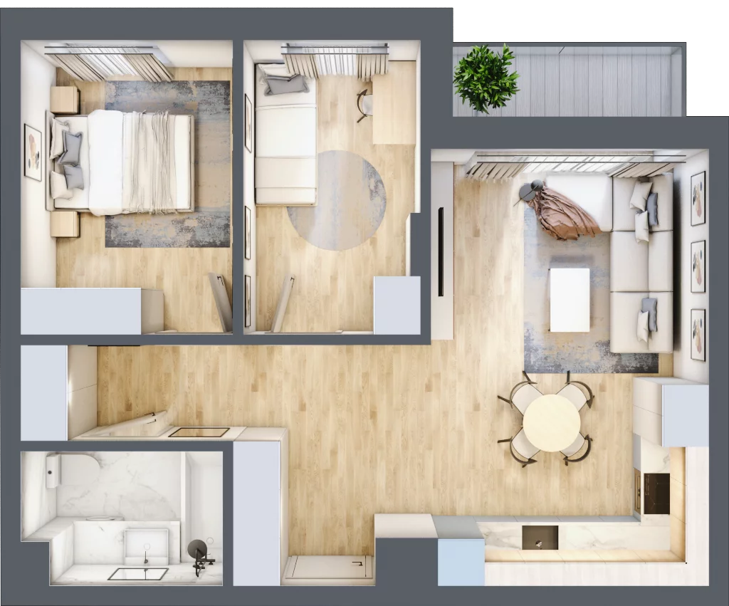 3 pokoje, mieszkanie 54,10 m², piętro 2, oferta nr 17, Pod Klonami 11, Mińsk Mazowiecki, ul. Klonowa 27b