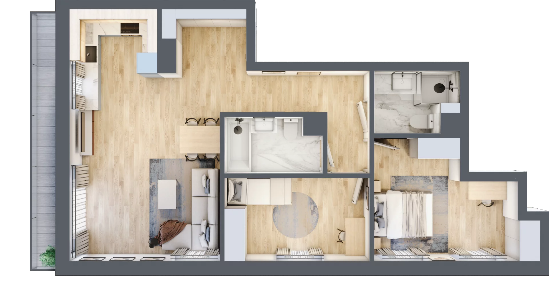3 pokoje, mieszkanie 73,38 m², piętro 4, oferta nr 27, Pod Klonami 11, Mińsk Mazowiecki, ul. Klonowa 27b
