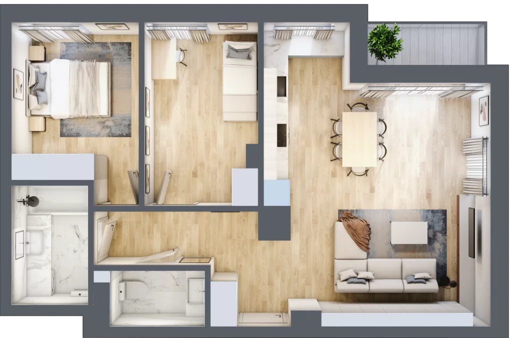 3 pokoje, mieszkanie 67,87 m², piętro 1, oferta nr 43, Pod Klonami 11, Mińsk Mazowiecki, ul. Klonowa 27b