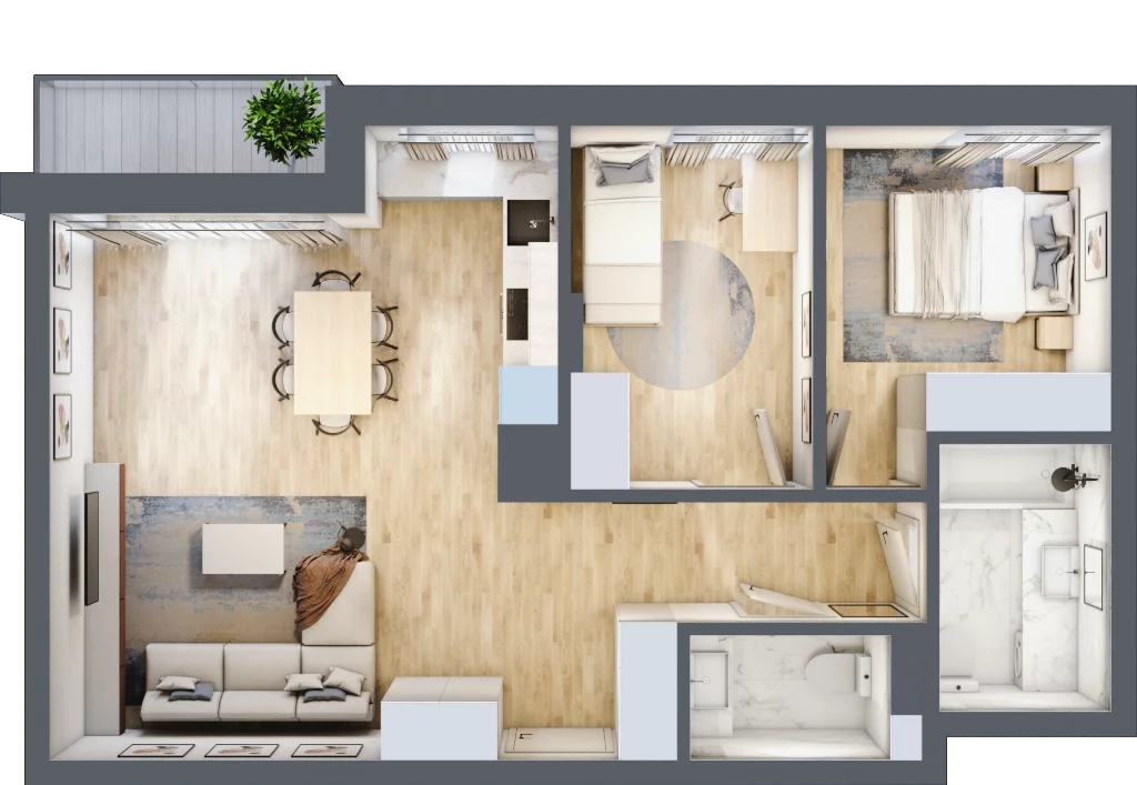 3 pokoje, mieszkanie 63,79 m², piętro 4, oferta nr 70, Pod Klonami 11, Mińsk Mazowiecki, ul. Klonowa 27b
